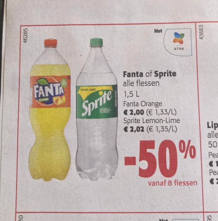 Voor de mensen die graag Fanta of Sprite drin...
