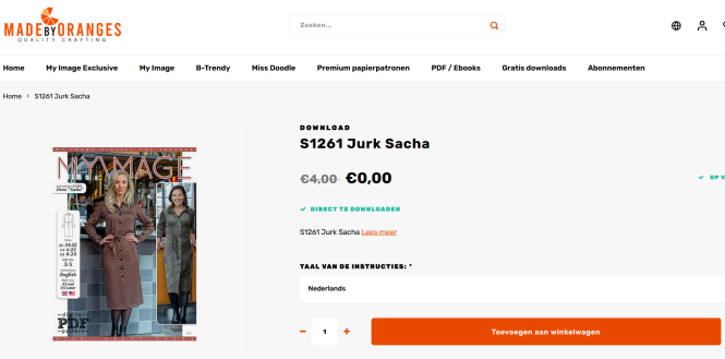 Made By Oranges Het PDF-patroon van deze pra...