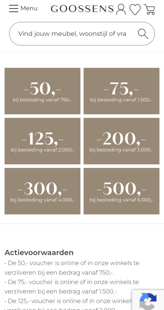 Bij Goossens wonen kan je nu kortingsbon aanv...