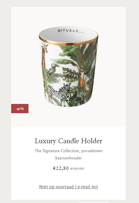 Koopjes in de Rituals outlet: 40% korting op...