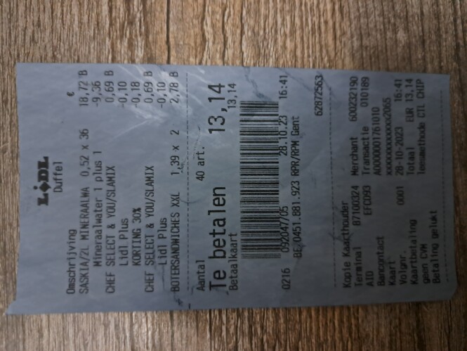 Lidl Saskia water 1+1 gratis, sandwiches Xxl...