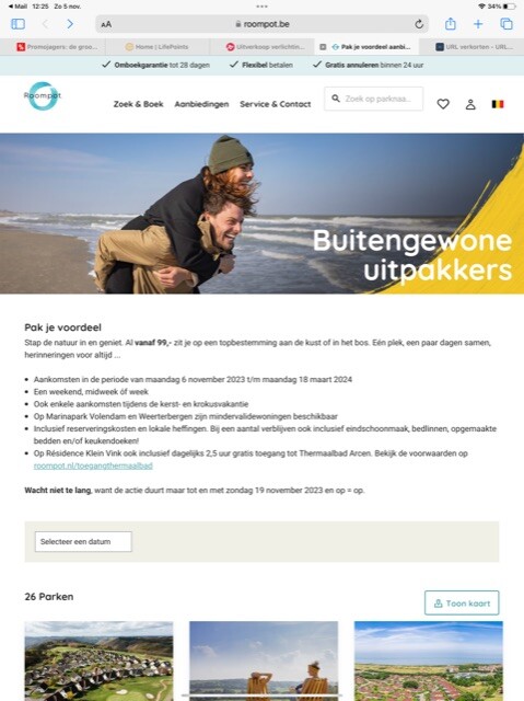 Roompot - Stap de natuur in en geniet. Al van...