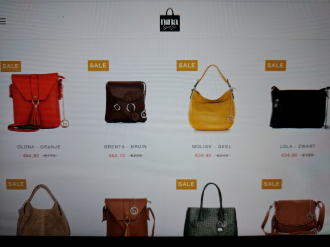 ninashop.be meer dan 70% korting op geselecte...