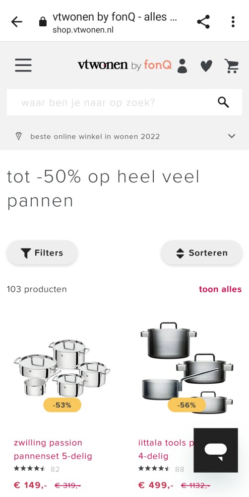 https://shop.vtwonen.nl/ Tot 50 % korting op...