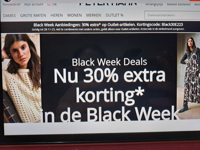 peterhahn.be black week aanbiedingen : 30% ko...