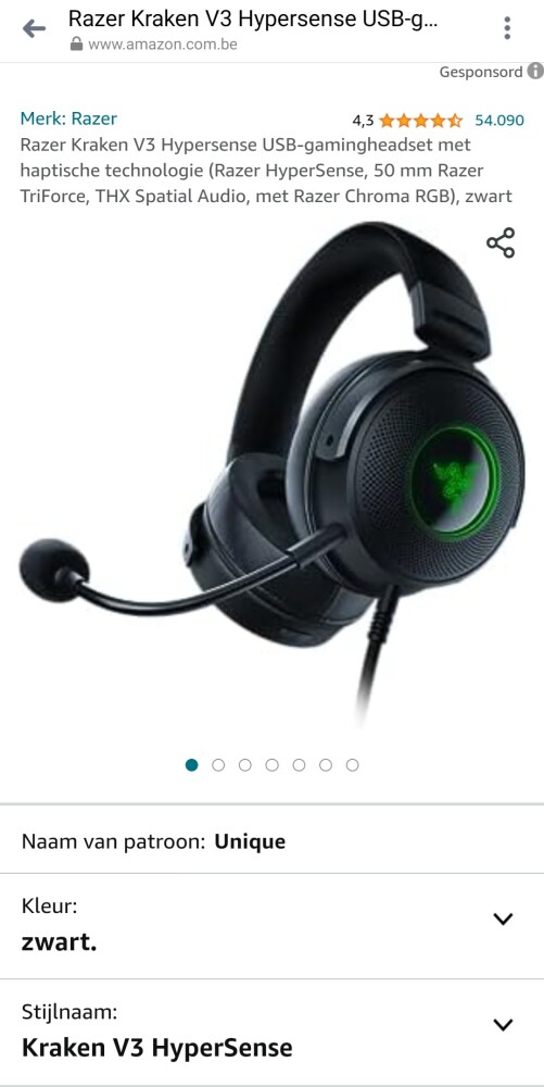 Gaming koptelefoon met microfoon van Razer (m...