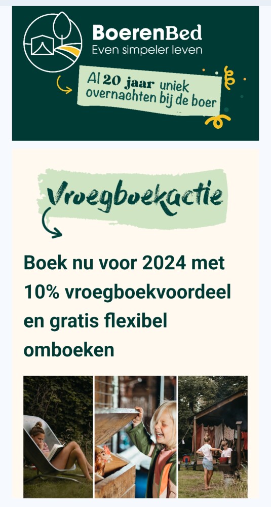 Boek nu voor 2024 met 10% vroegboekvoordeel e...