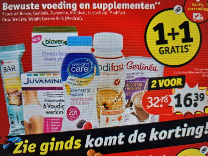 Kruidvat 1+1 gratis bewuste voeding en sipple...