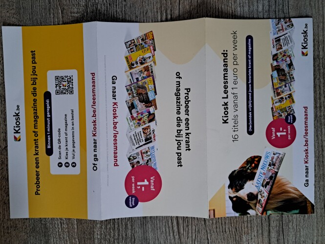 kiosk.be/leesmaand 16 titels vanaf 1 euro per...