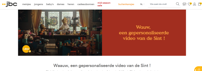 Waauw, een gepersonaliseerde video van de Sin...