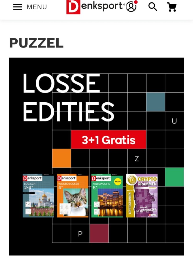 denksport.com puzzel losse editie 3+1 gratis
