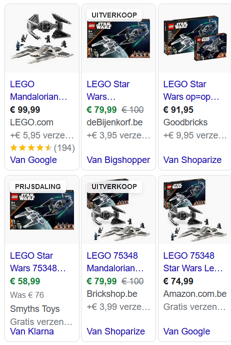 LEGO 75348 Star Wars Mandalorian Fang Fighter...
