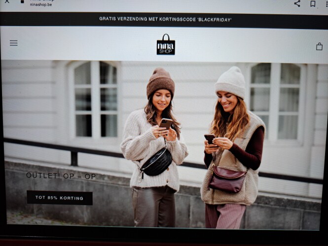 ninashop.be gratis verzending met kortingscod...