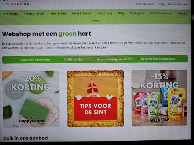 kudzu.be -20% kortinghappysoaps, -15% marcel'...