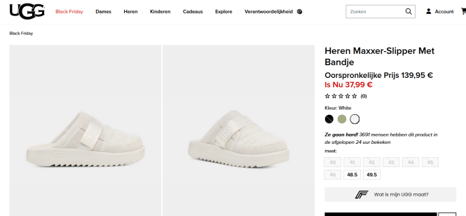 Heren Maxxer-slipper met bandje Oorspronkelij...