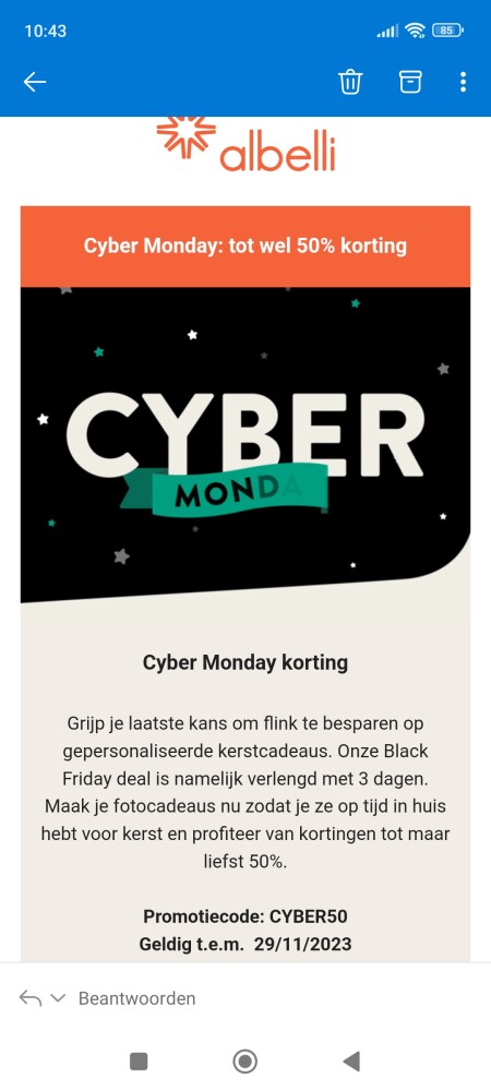 50% korting op fotokalenders en fotokaarten,...