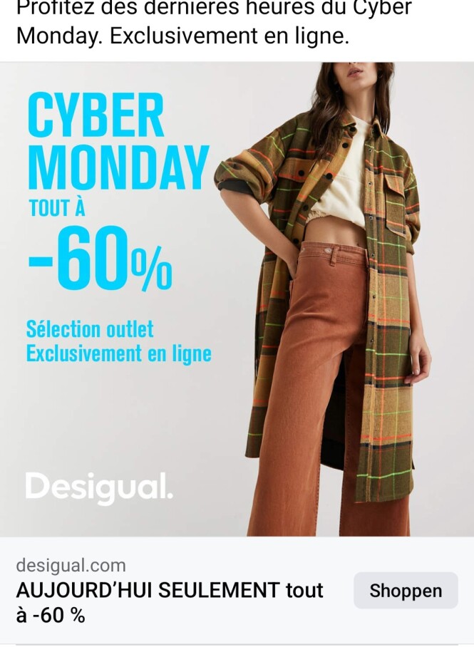 desigual.com cyber monday tot -60%