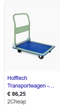 Hofftech Transportwagen- max 300kg - opvouwba...