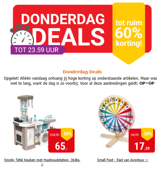 Dagdeal bij lobbes.nl: tot -60% korting op ee...