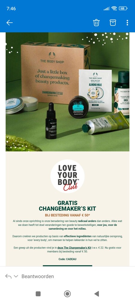Gratis ''the changemaker's kit'' twv €22 bij...
