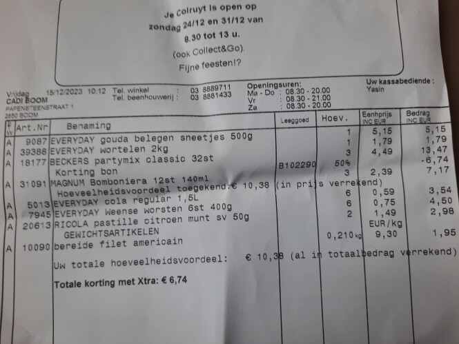 Colruyt Beckers partymix -50% bav 2 Magnum b...