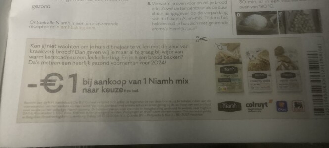 Coupon in Libelle deze week -1€ bij aankoop...