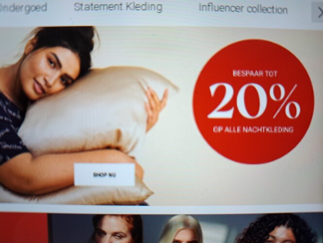 zizzi.be bespaar 20% op alle nachtkleding