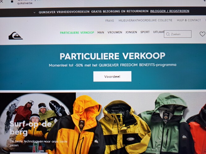 quiksilver.be particuliere verkoop momenteel...