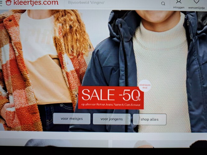 kleertjes.com eindejaars deal sale tot -50% o...