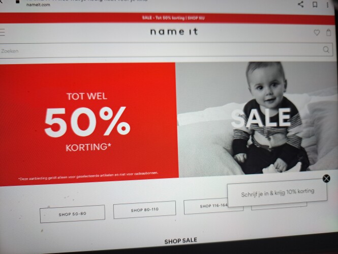 nameit.com sale tot wel 50% korting*