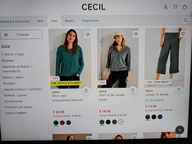 cecil-mode.be tot -65% op een selectie
