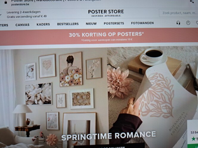 posterstore.be 30% korting op posters* Geldig...