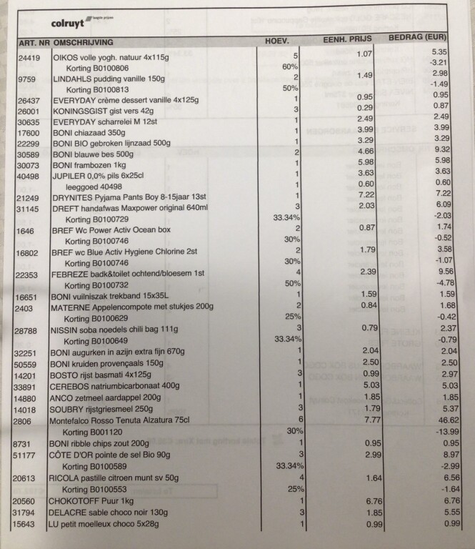 Collect en go 1/2 5x oikos yoghurt natuur 4x...