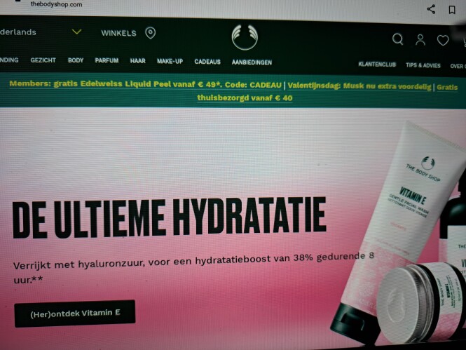 thebodyshop.com leden : gratis Edelweiss liqu...