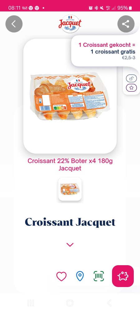 Shopmium jacquet croissantx4 180g 1 gekocht i...