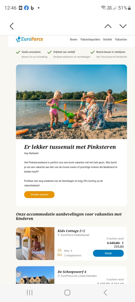 20% met Pinksteren