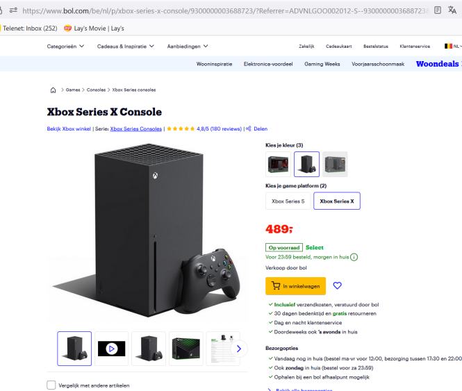 Microsoft Xbox Series X Console