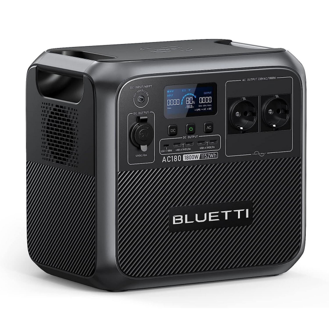 [27% off] BLUETTI Générateur Électrique Portable AC180 1152Wh Batterie LiFePO4 pour Voyage
