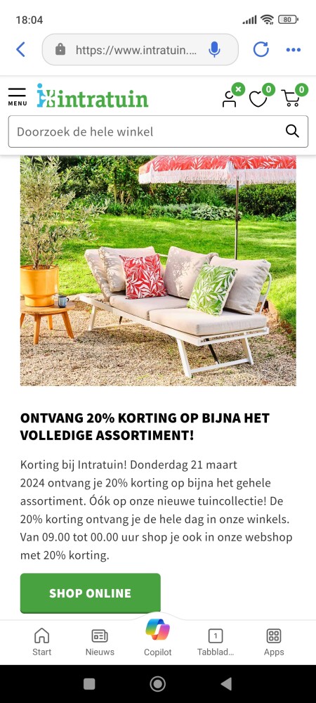 Intratuin kortingsdag