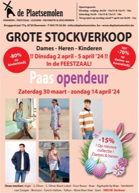 Stockverkoop Plaetsemolen