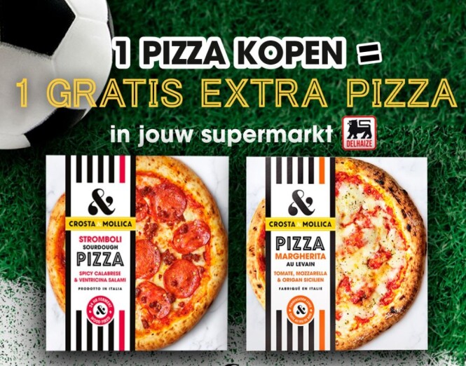 Pizza: koop 2 en krijg 1 terugbetaald