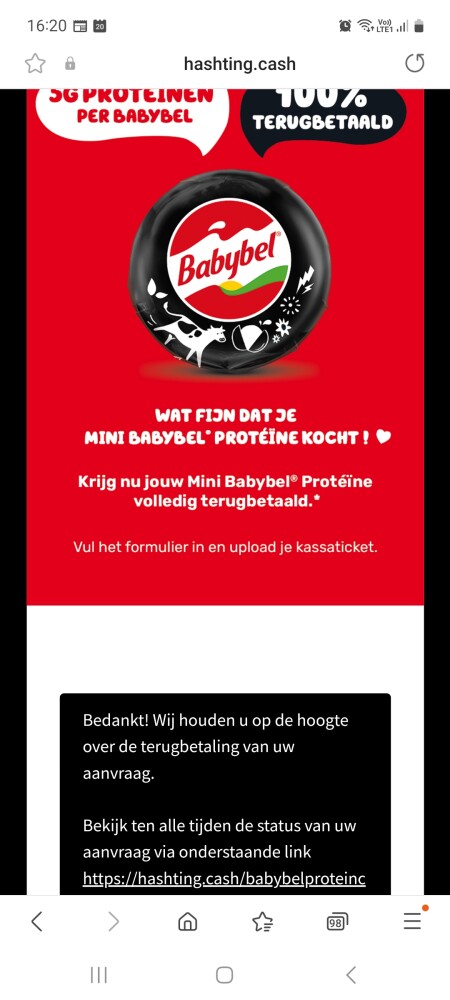 Babybel proteine