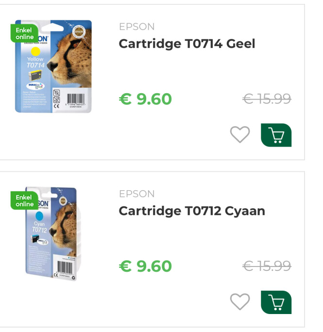 Ava koopje cartridge T0714 en T0712
