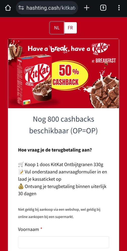 KitKat cereal cashback