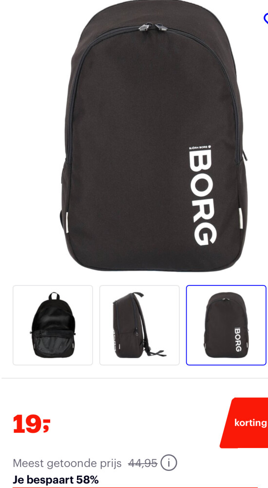 bjorn borg rugzak bij bol