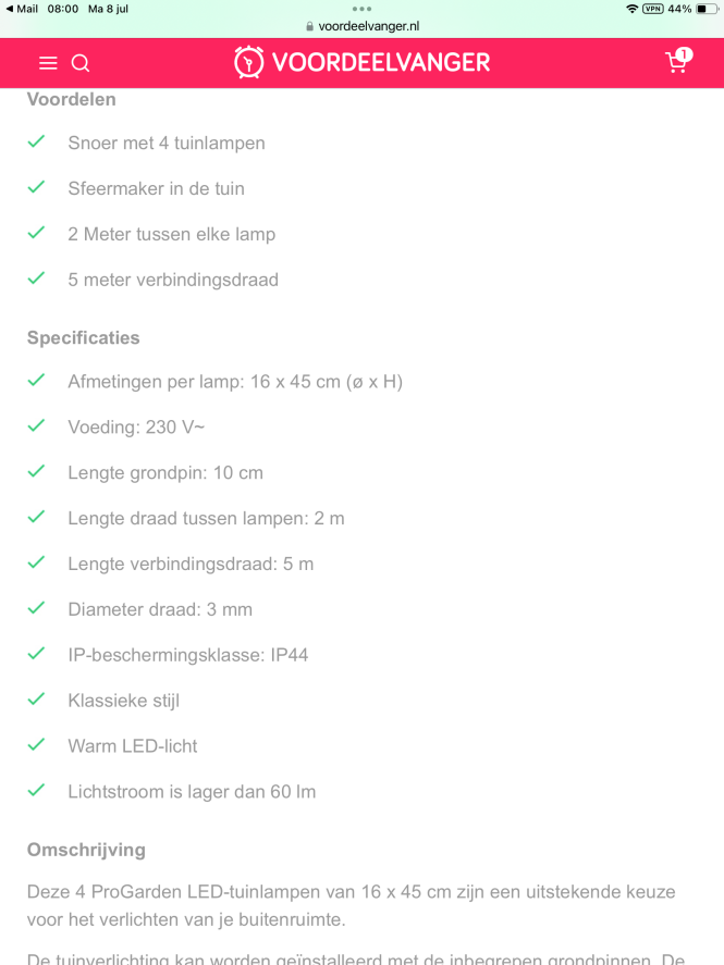 4 delig tuinverlichtingset