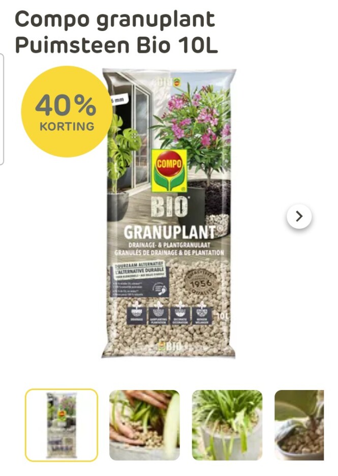 Compo granuplant Puimsteen Bio 10L