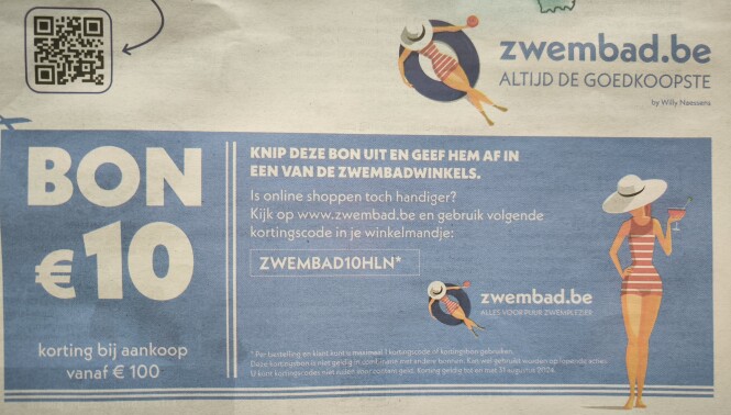 10€ korting bij zwembad.be