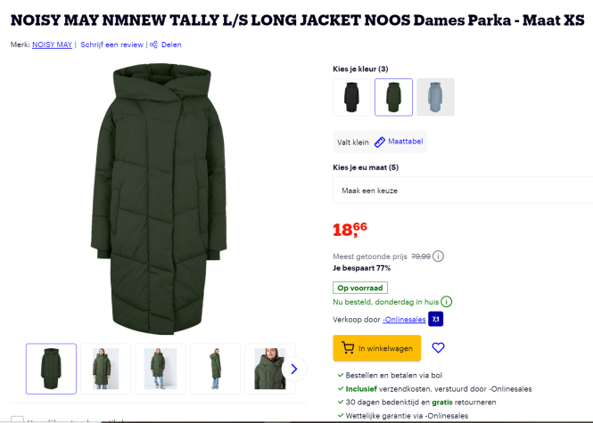 Noisy May damesjas maat XS