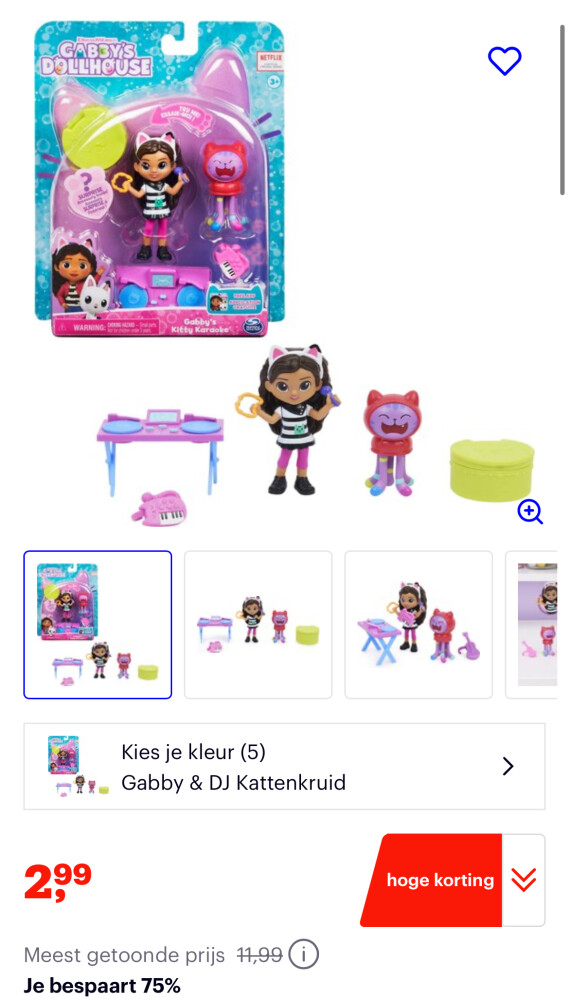 Gabby's Poppenhuis - Karaoke Speelset €2,99 Bol